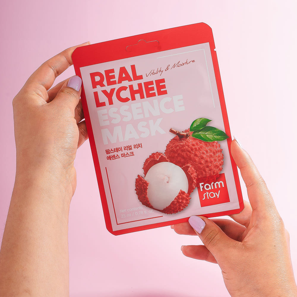 Masca Hidratanta cu Litchi Farmstay Essence Mask