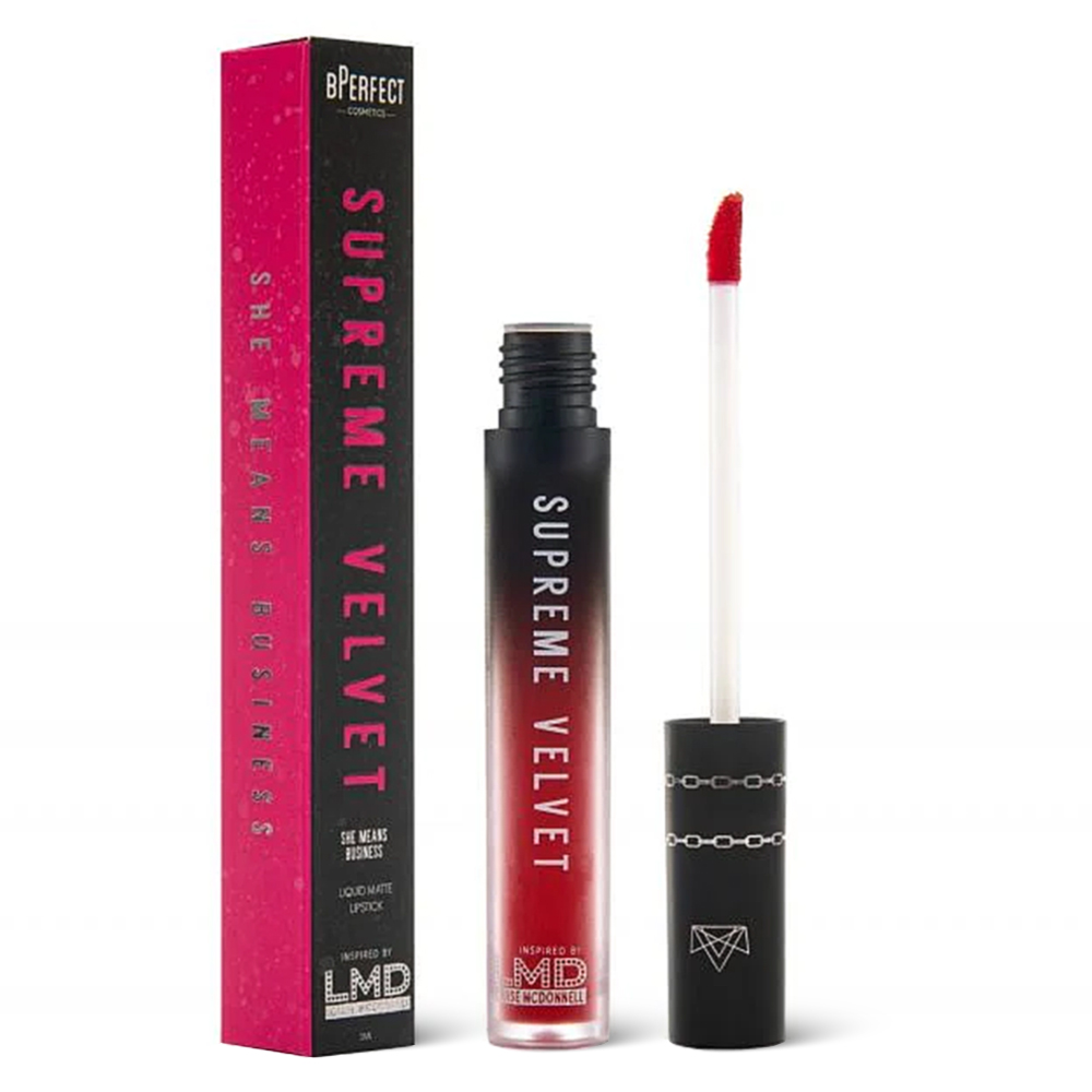 Ruj lichid BPerfect LMD Supreme Velvet Liquid Lipstick She Means Business
