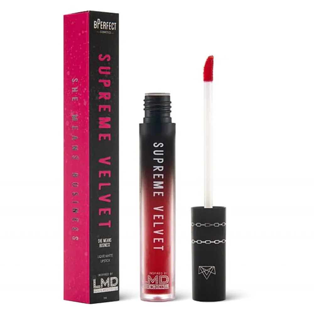 Ruj lichid BPerfect LMD Supreme Velvet Liquid Lipstick She Means Business