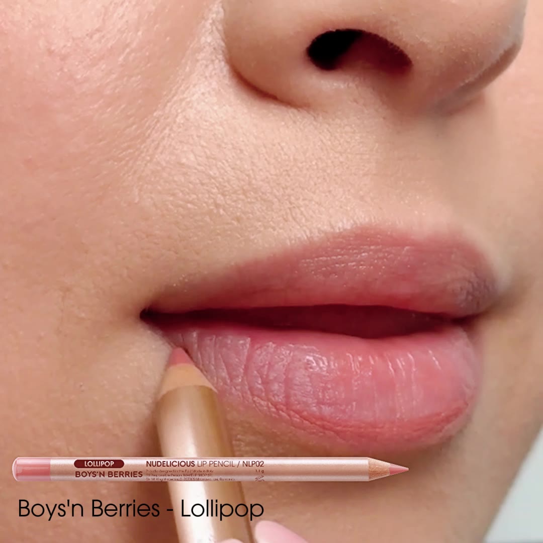 Video Creion Buze Boys`n Berries Nudelicious Lip Pencil Lollipop