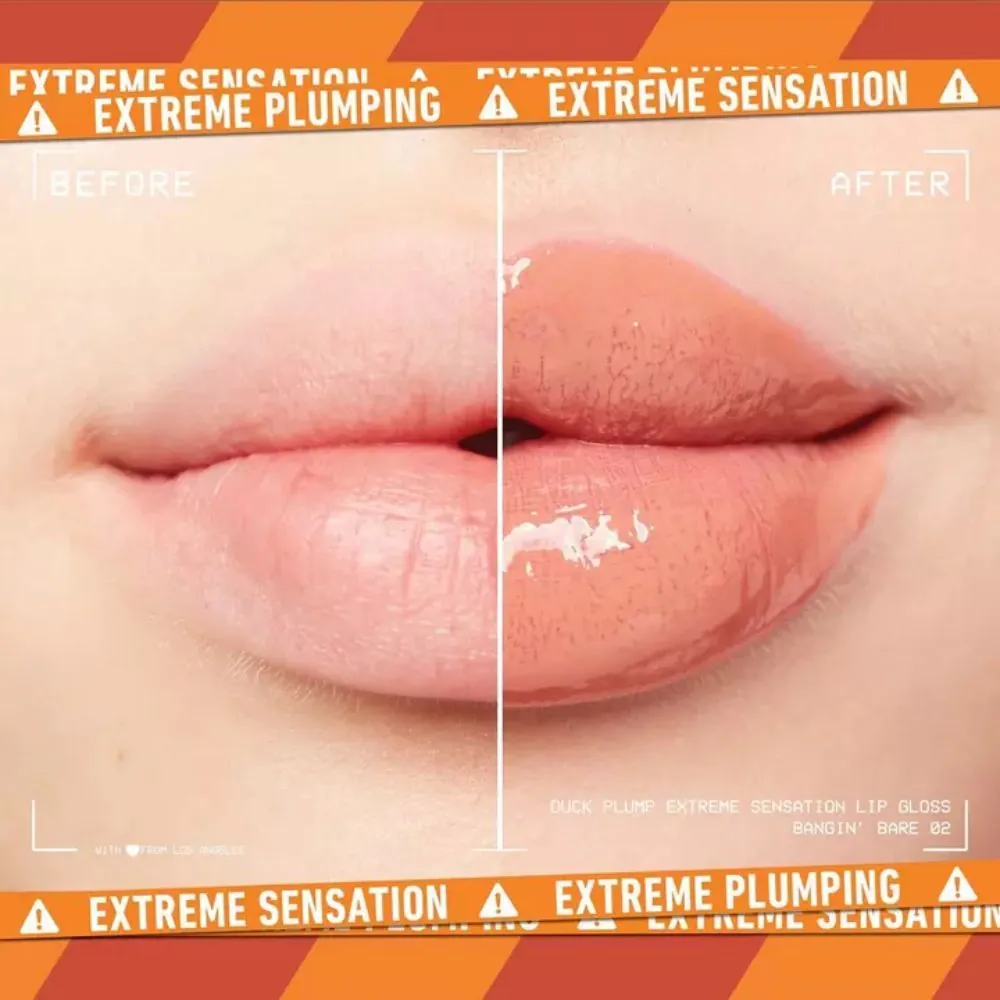 Luciu de buze NYX Professional Makeup Duck Plump 02 Bangin` Bare