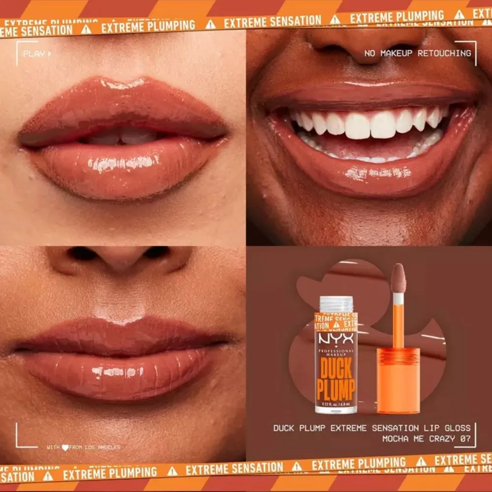 Luciu de buze NYX Professional Makeup Duck Plump 07 Mocha me crazy