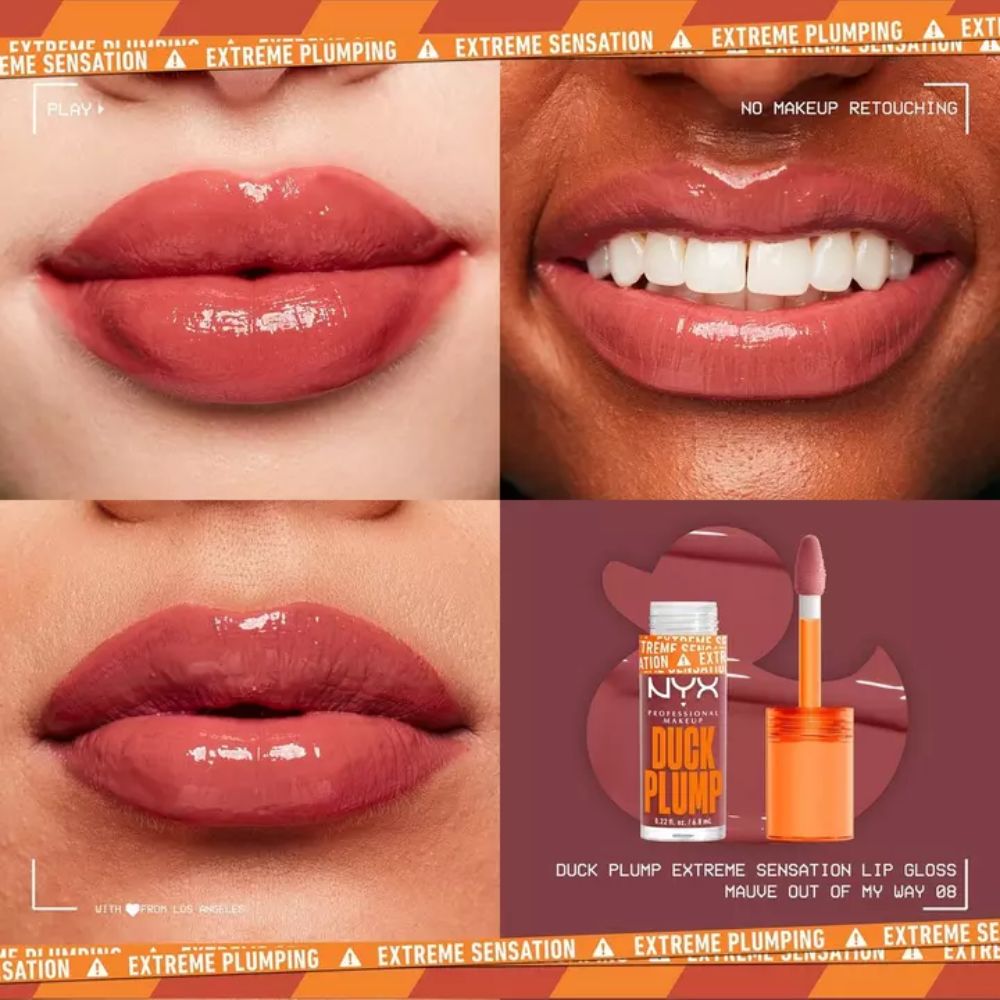 Luciu de buze NYX Professional Makeup Duck Plump 08 Mauve out my way