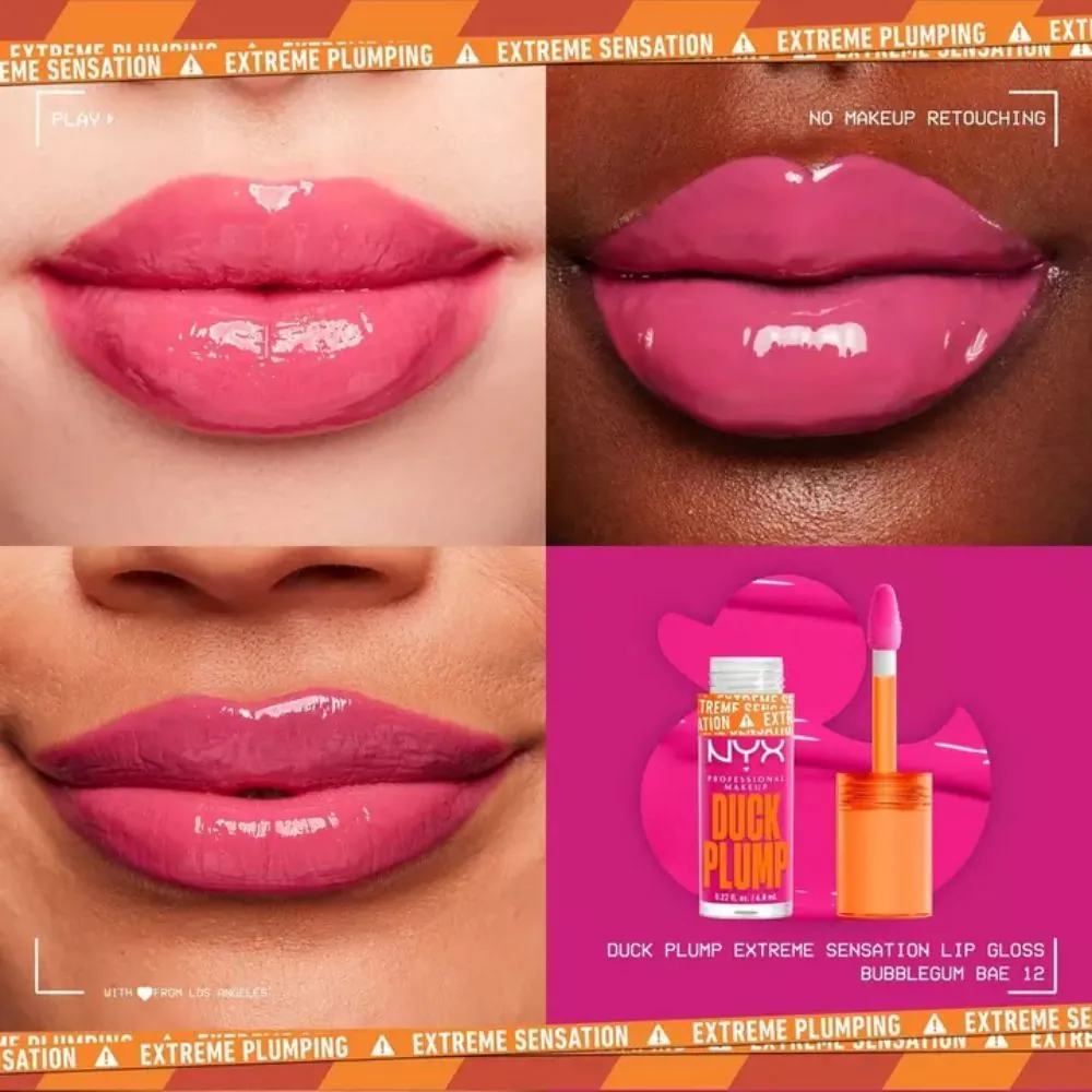 Luciu de buze NYX Professional Makeup Duck Plump 12 Bubblegum bae