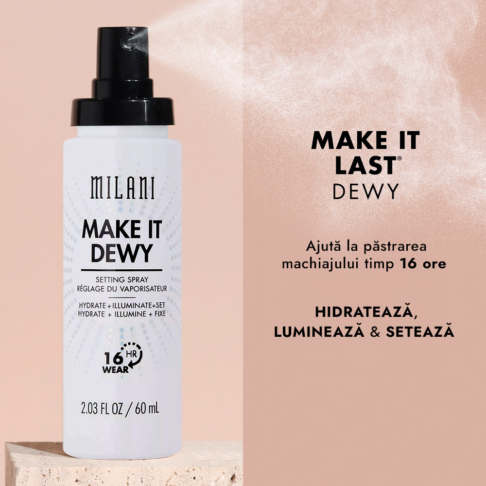 Spray Fixare Milani Make It Dewy 3-In-1 Setting Spray