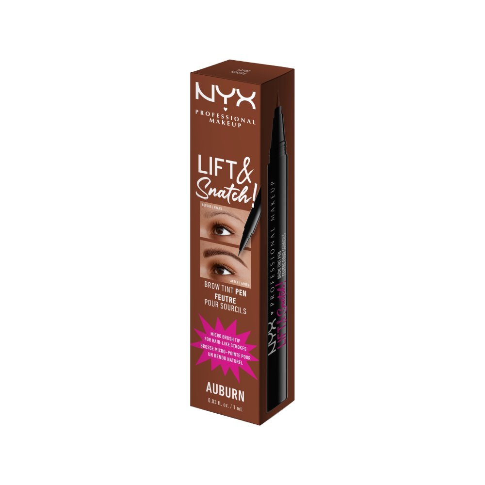 Marker pentru sprancene NYX Professional Makeup Lift N Snatch Brow Tint Pen Auburn