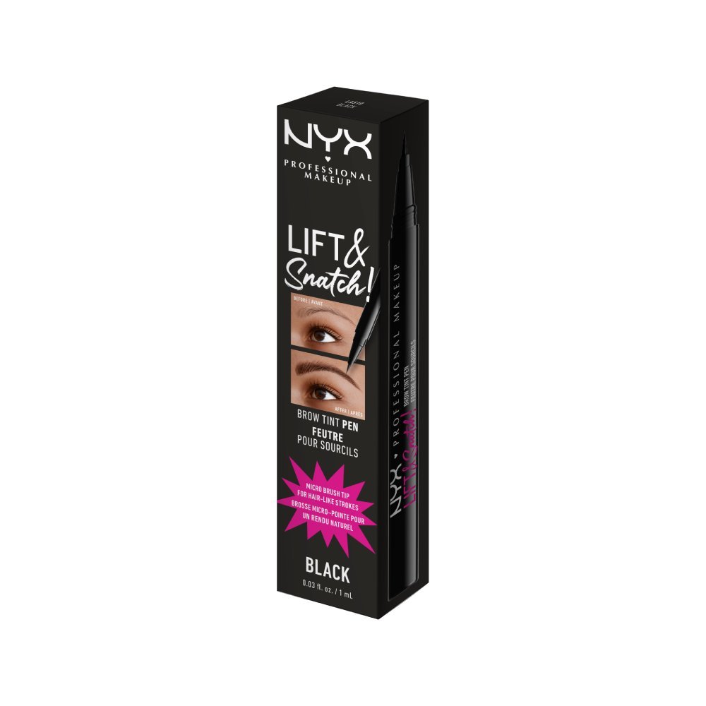 Marker pentru sprancene NYX Professional Makeup Lift N Snatch Brow Tint Pen Black