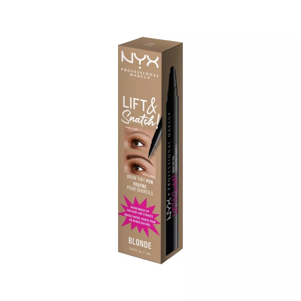 Marker pentru sprancene NYX Professional Makeup Lift N Snatch Brow Tint Pen Blonde