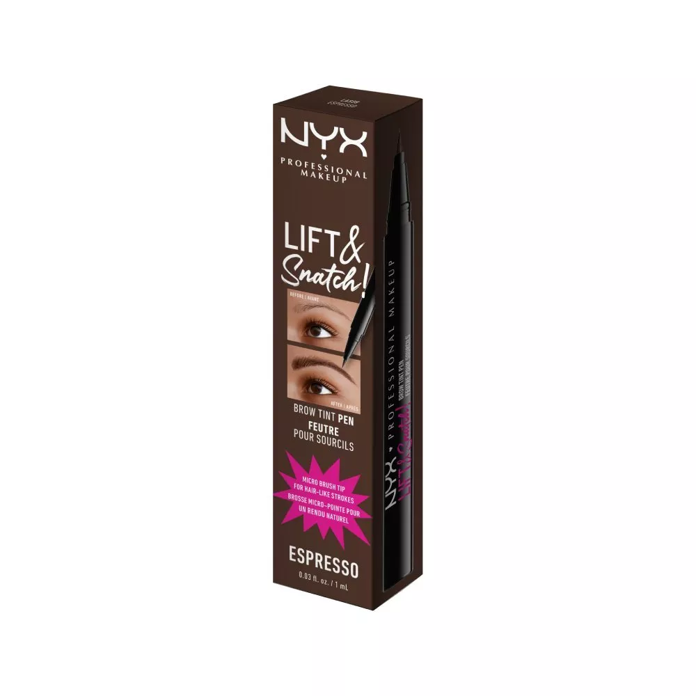 Marker pentru sprancene NYX Professional Makeup Lift N Snatch Brow Tint Pen Espresso