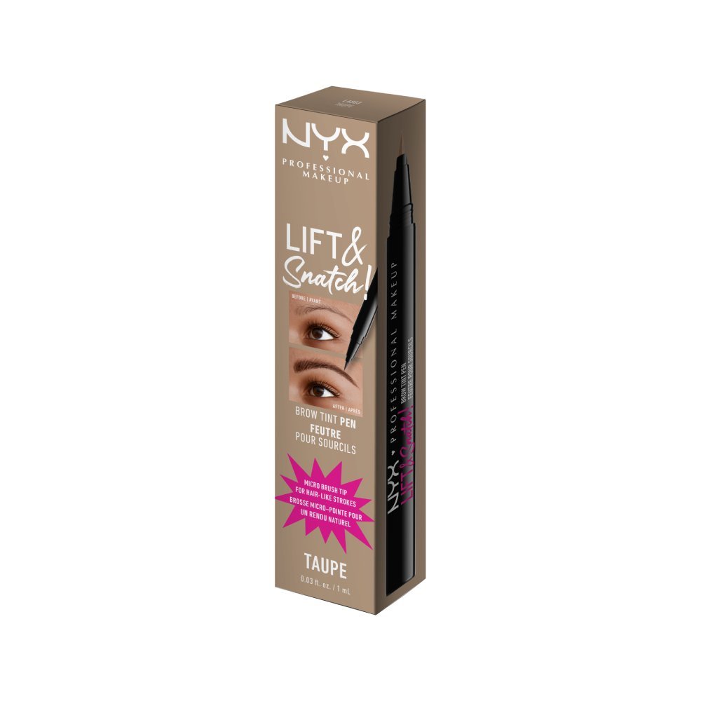 Marker pentru sprancene NYX Professional Makeup Lift N Snatch Brow Tint Pen Taupe