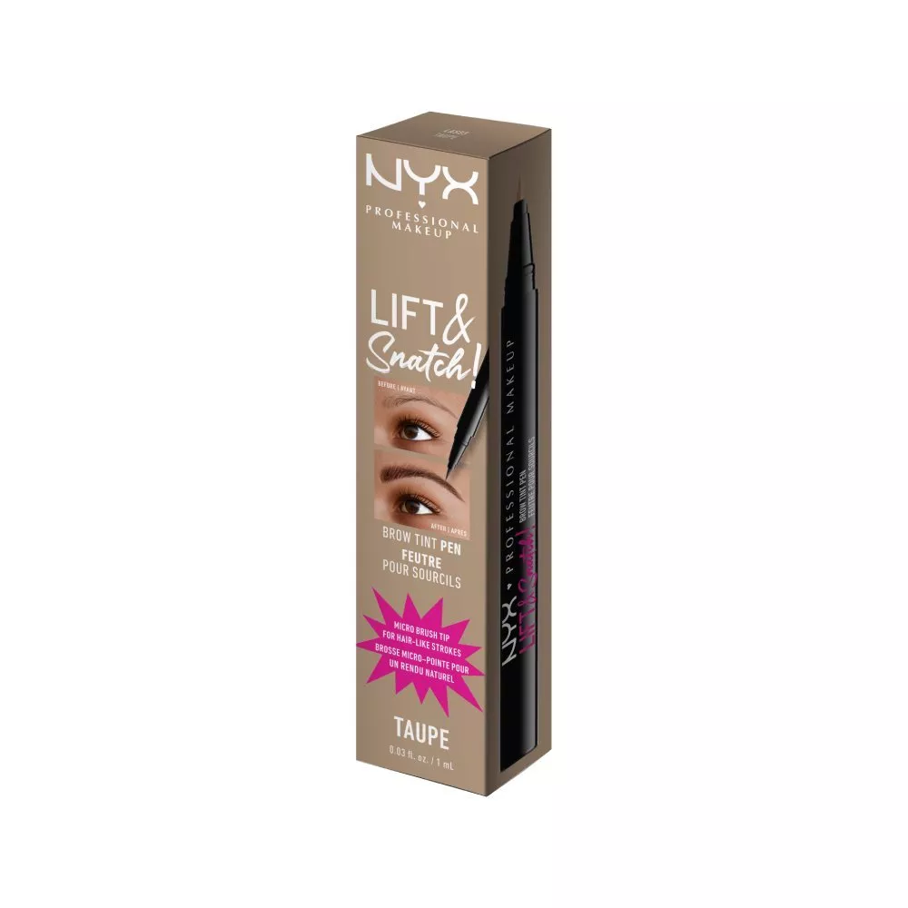 Marker pentru sprancene NYX Professional Makeup Lift N Snatch Brow Tint Pen Taupe