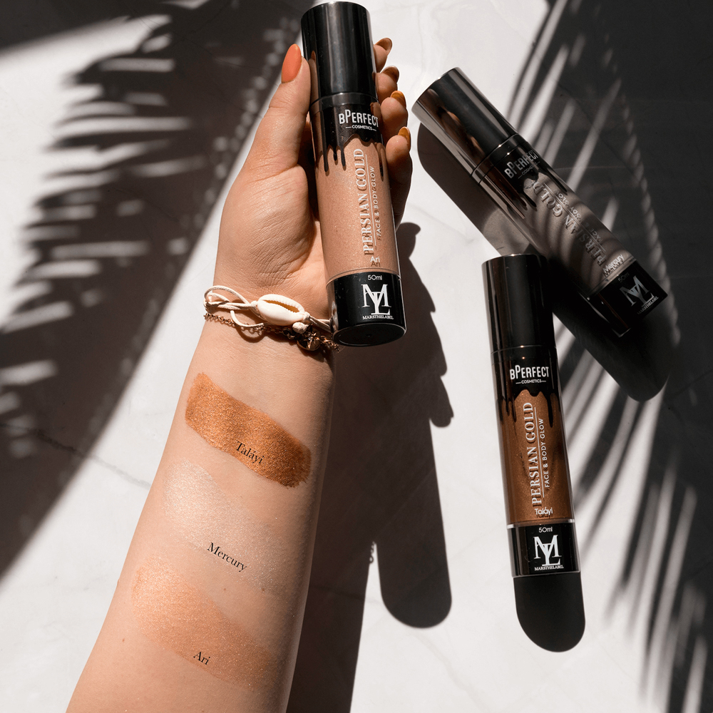 Iluminator Lichid BPerfect x Mars the Label Liquid Body Highlight Persian Gold Mercury