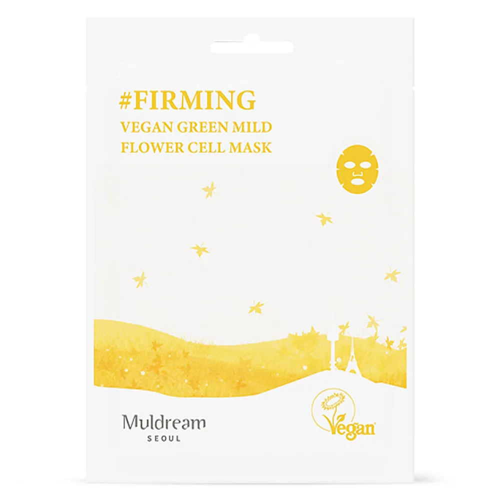 Masca Anti-Hiperpigmentare cu Ceramide Muldream Vegan Green Mild Flower Cell Mask