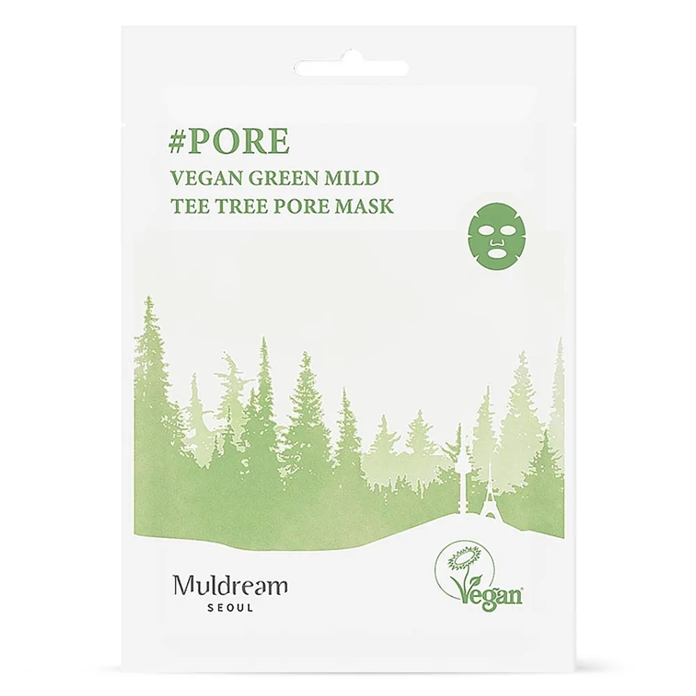 Masca Calmanta - Sebum Control - Muldream Vegan Green Mild Tea Tree Pore Mask