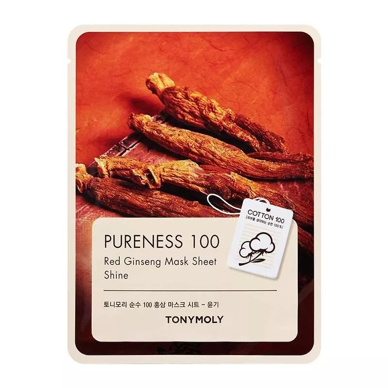 Masca fata Tony Moly Pureness 100 Red Ginseng Mask Sheet Tony Moly