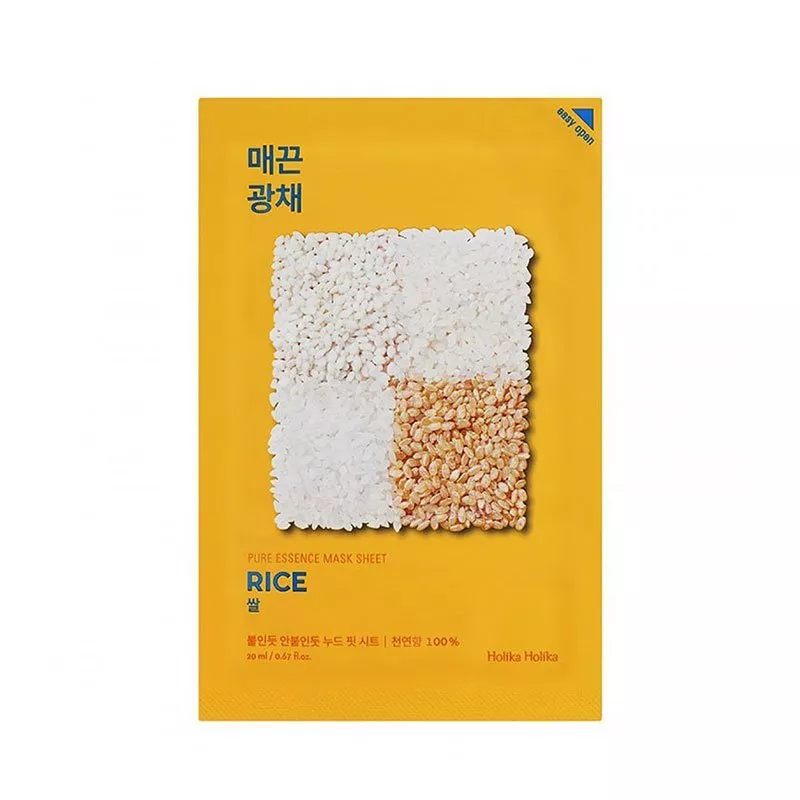 Masca pentru Luminozitate Holika Holika Pure Essence Mask Sheet RICE