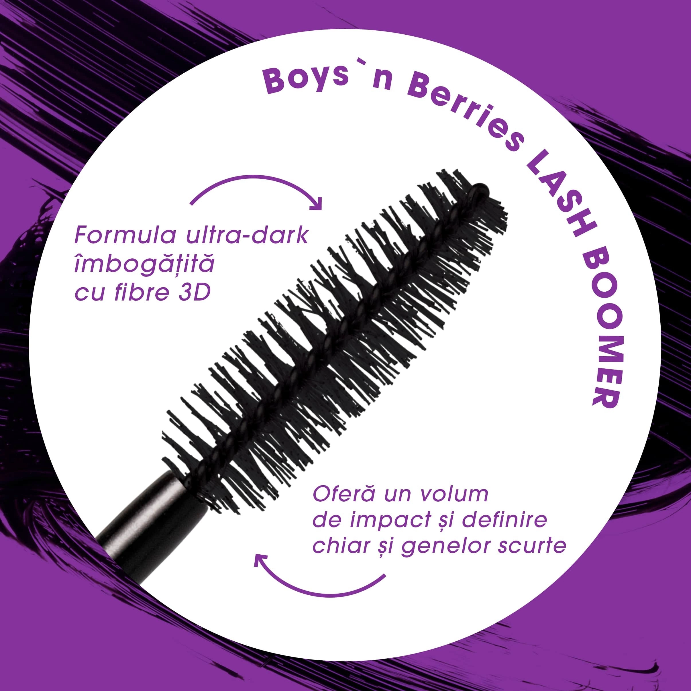 Mascara Boys`n Berries Lash Boomer Extreme Length & Volume Mascara