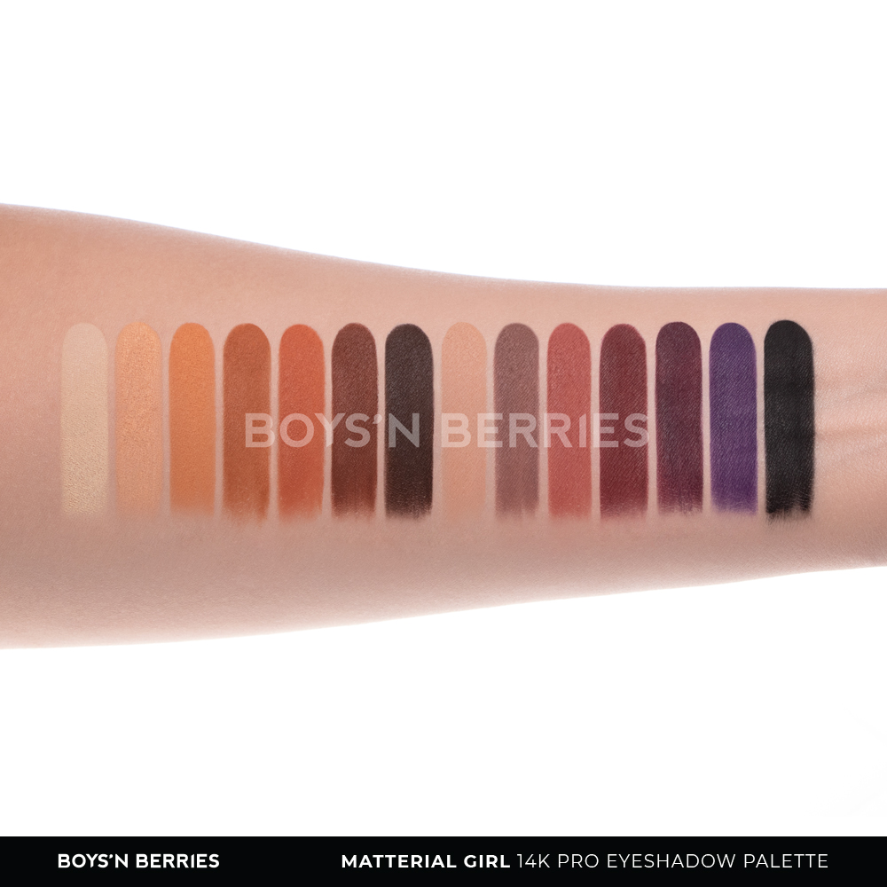 Paleta Farduri Boys`n Berries 14K Pro Eyeshadow Palette Matterial Girl