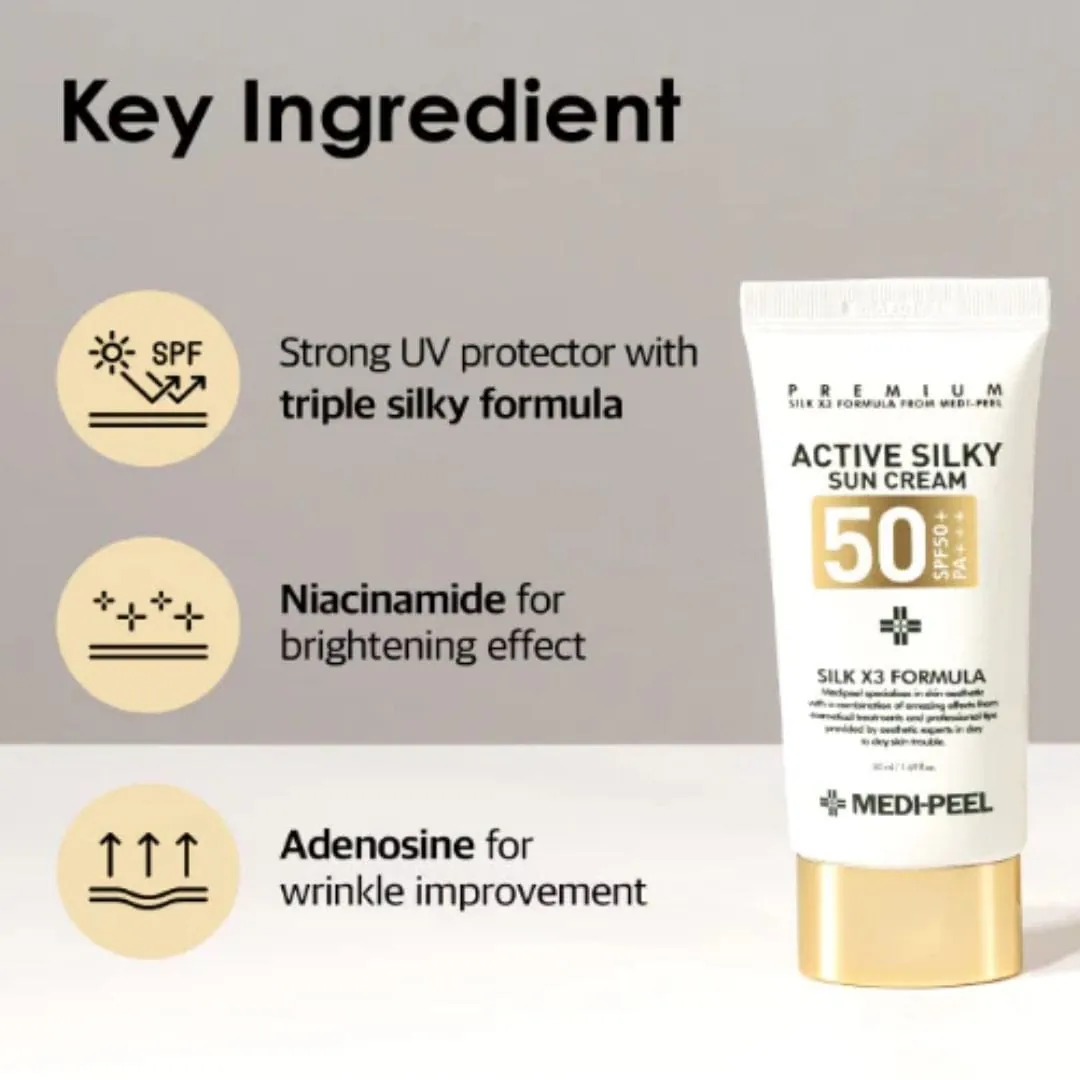 Crema cu Protectie Solara Medi-Peel Active Silky Sun Cream SPF 50+ PA+++