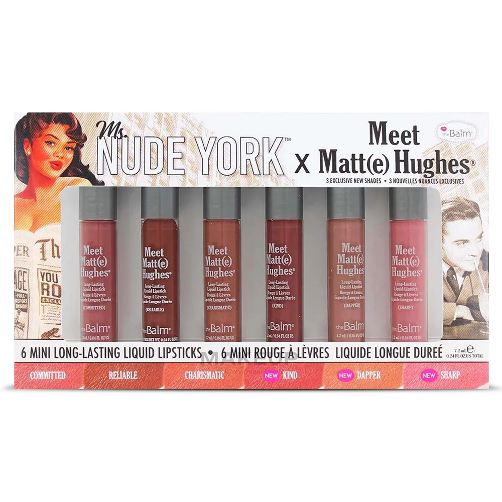 Set Rujuri Lichide theBalm Meet Matt(e) Hughes Mini Kit Ms. Nude York