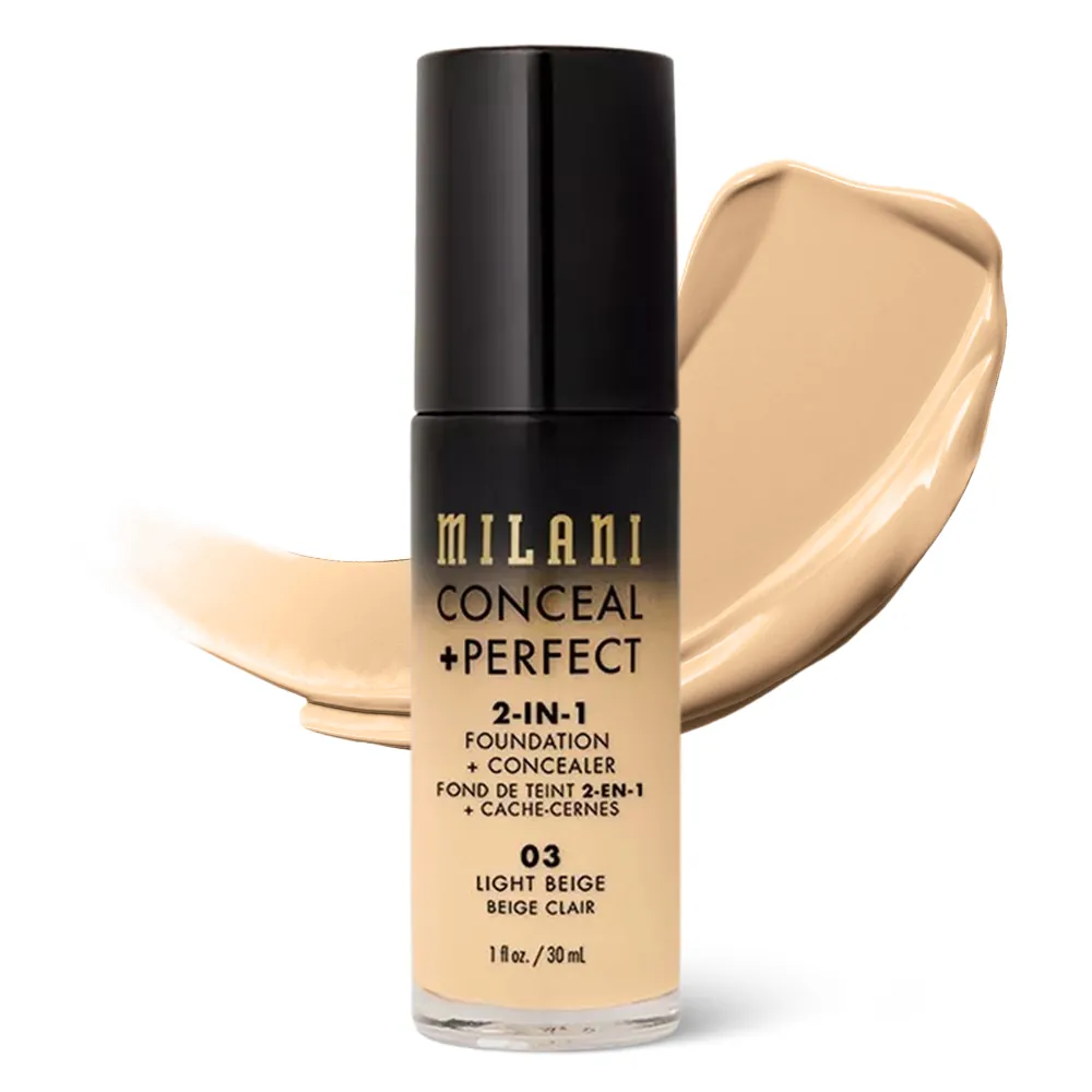 Fond de Ten Milani Conceal + Perfect 2 in 1 Foundation + Concealer Light Beige
