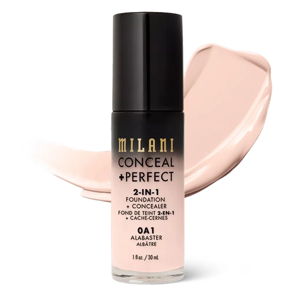 Fond de Ten Milani Conceal + Perfect 2 in 1 Foundation + Concealer Alabaster