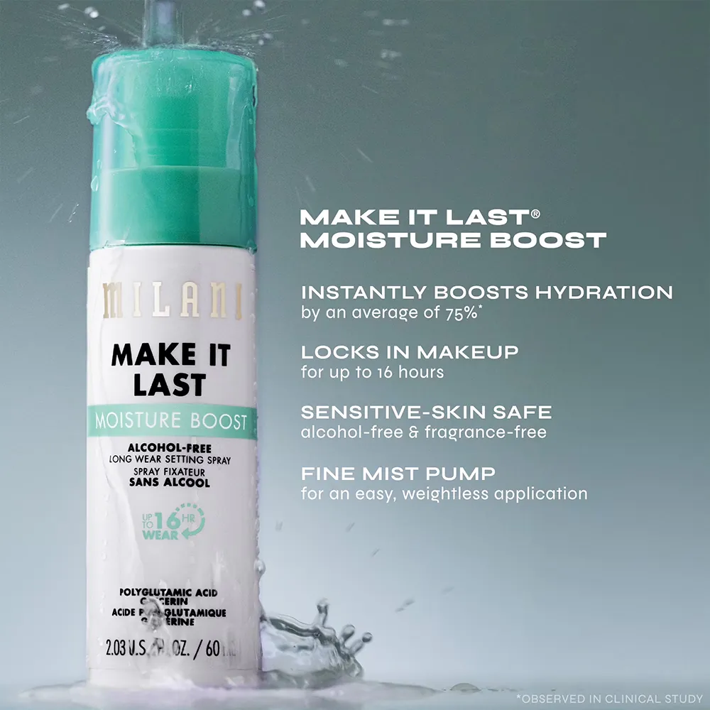 Spray de Fixare Machiaj Hidratant fără Alcool Milani Make It Last Moisture Boost Setting Spray