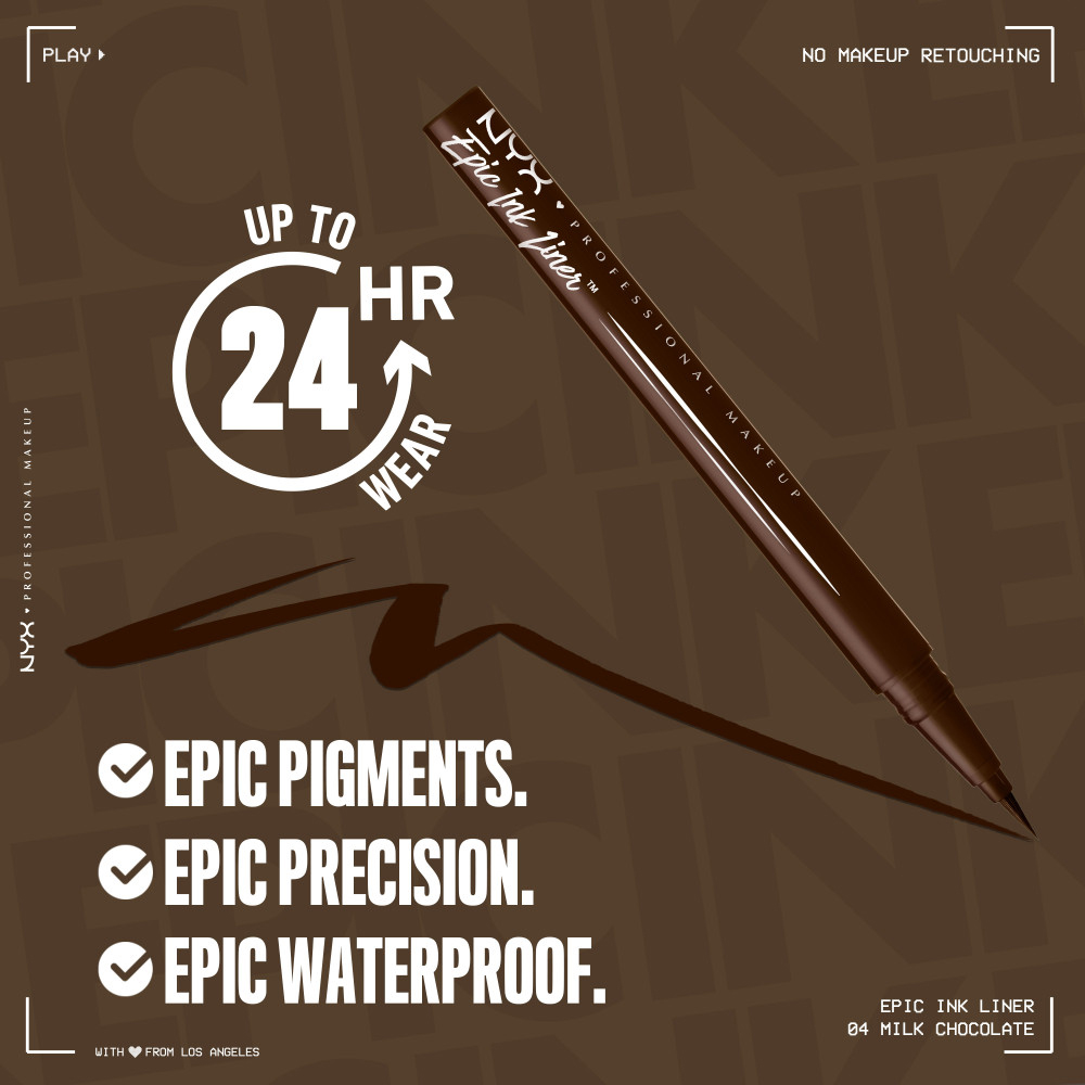 Contur Ochi Nyx Professional Makeup Epic Ink Waterproof Liner Milk Chocolate