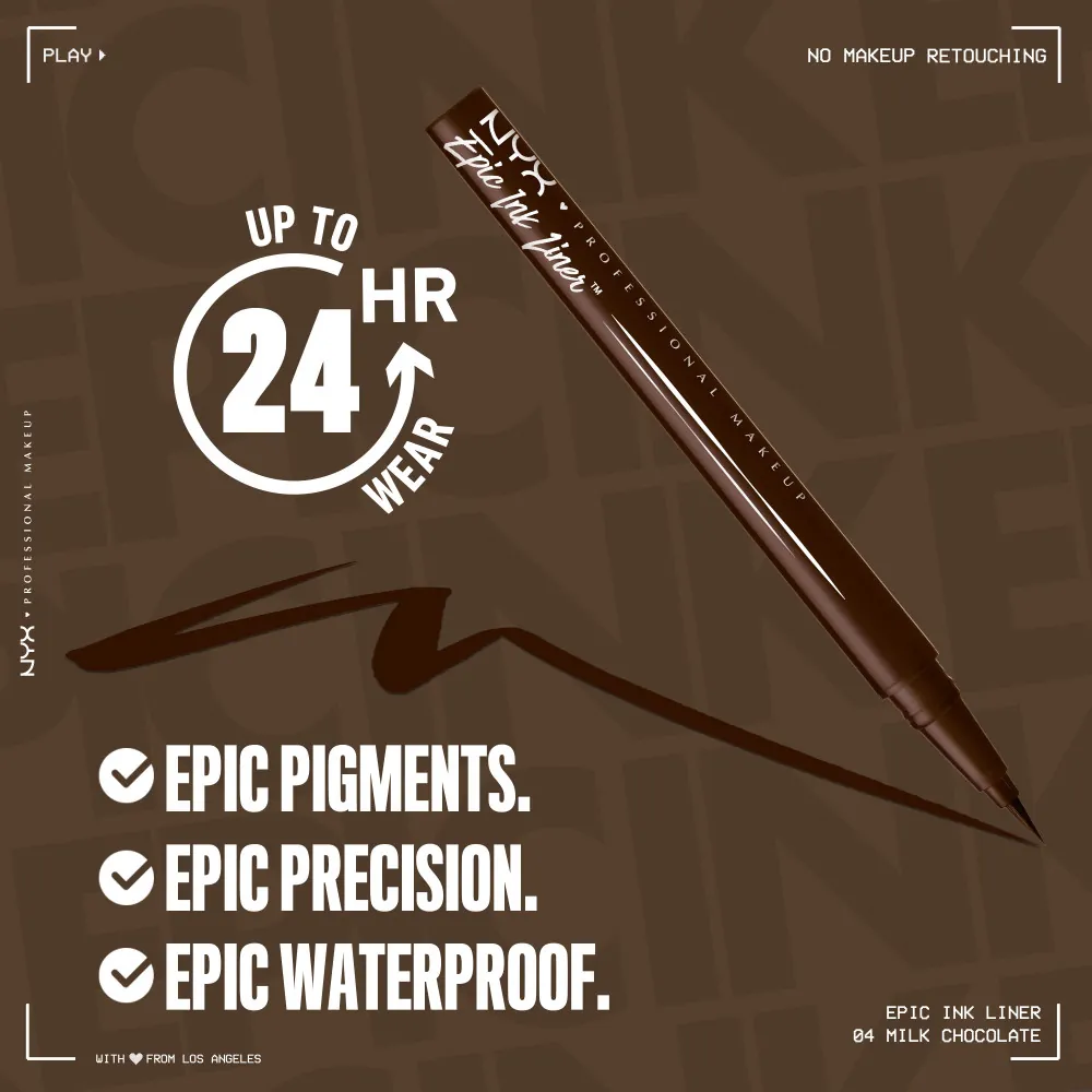 Contur Ochi Nyx Professional Makeup Epic Ink Waterproof Liner Milk Chocolate