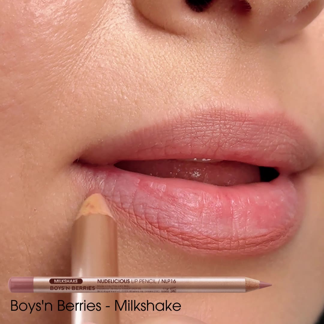 Video Creion Buze Boys`n Berries Nudelicious Lip Pencil Milkshake