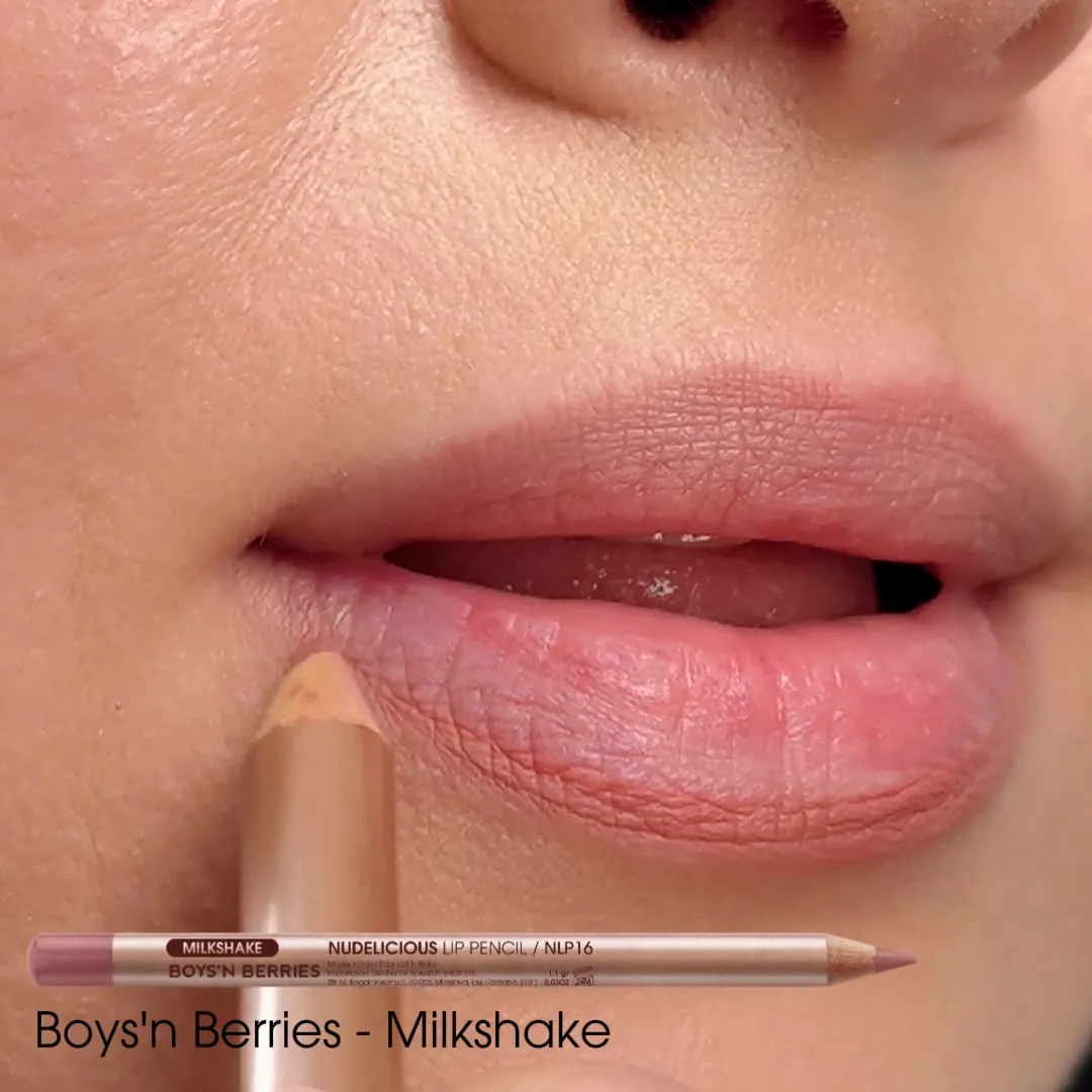 Videoclip Creion Buze Boys`n Berries Nudelicious Lip Pencil Milkshake