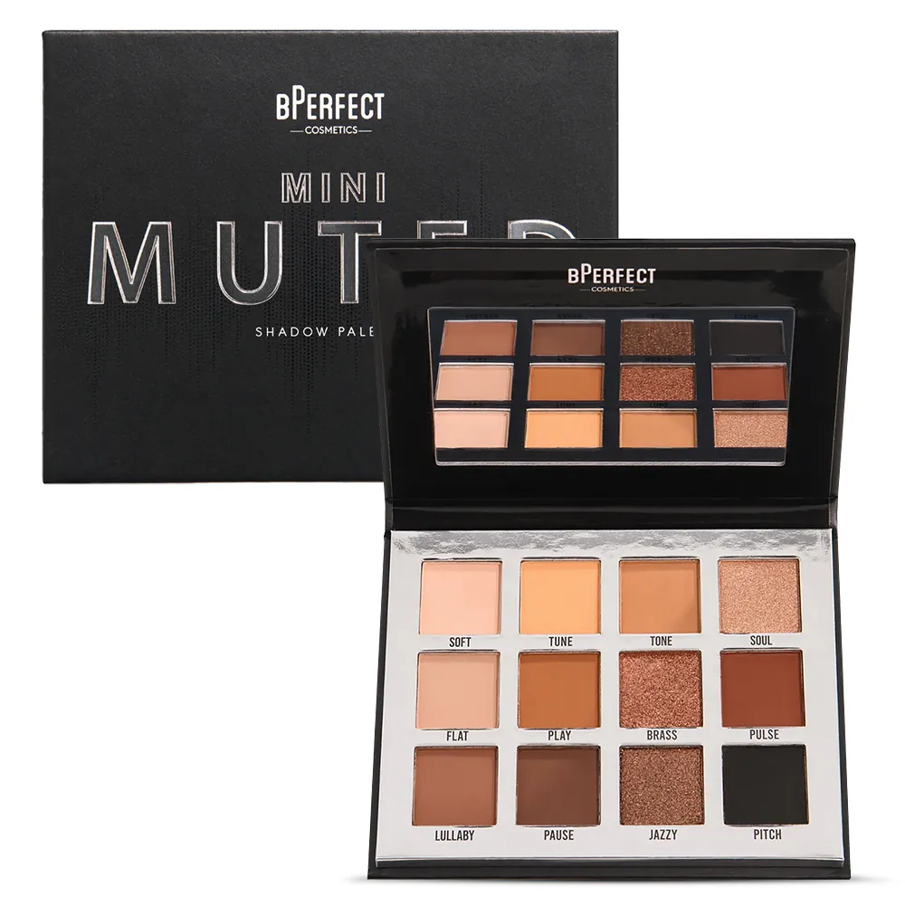 Paleta de Farduri BPerfect Mini Muted Shadow Palette