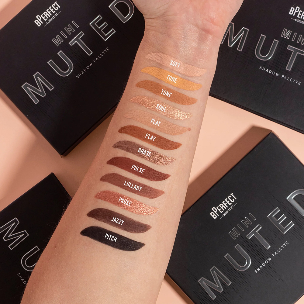 Paleta de Farduri BPerfect Mini Muted Shadow Palette