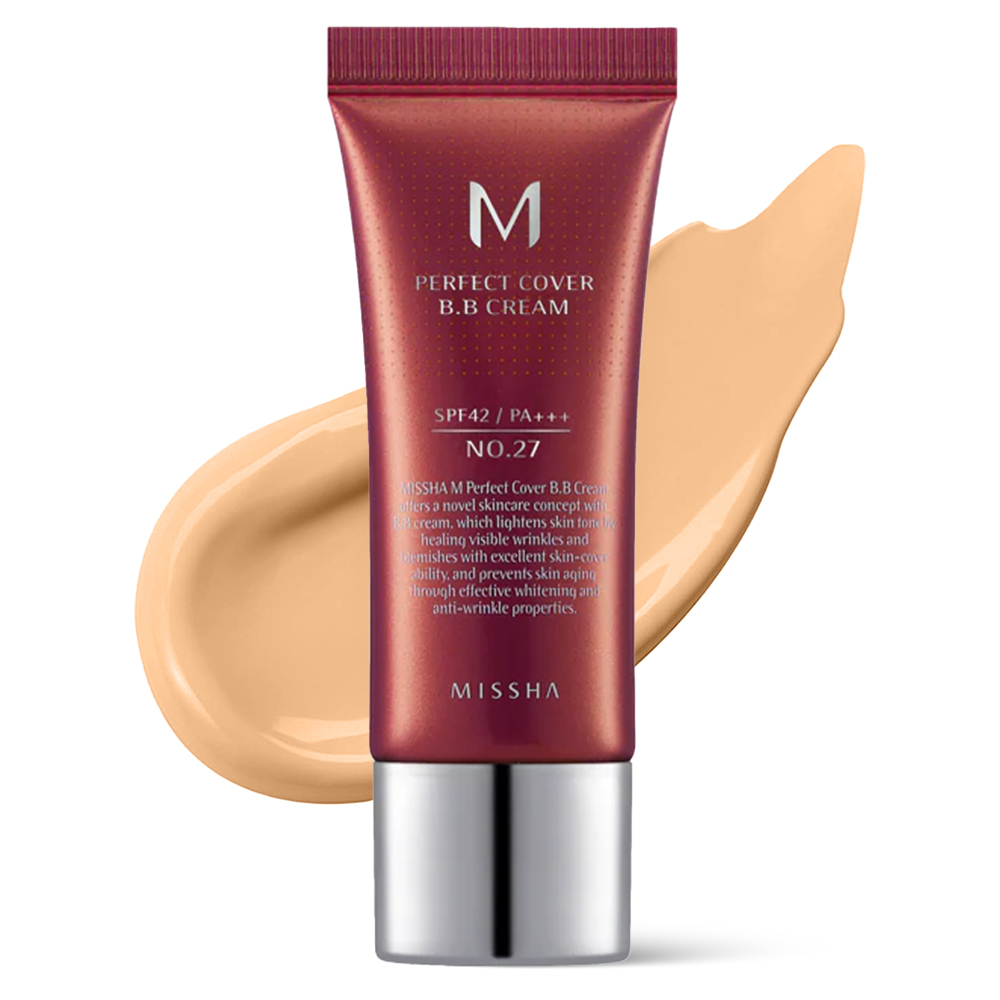 BB Cream Missha M Perfect Cover 20ml 27 Honey Beige