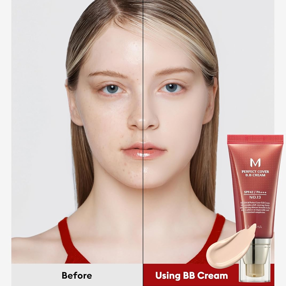 BB Cream Missha M Perfect Cover BB Cream 50ml No.13 Bright Beige