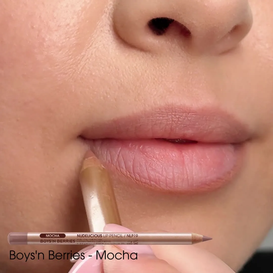 Videoclip Creion Buze Boys`n Berries Nudelicious Lip Pencil Mocha