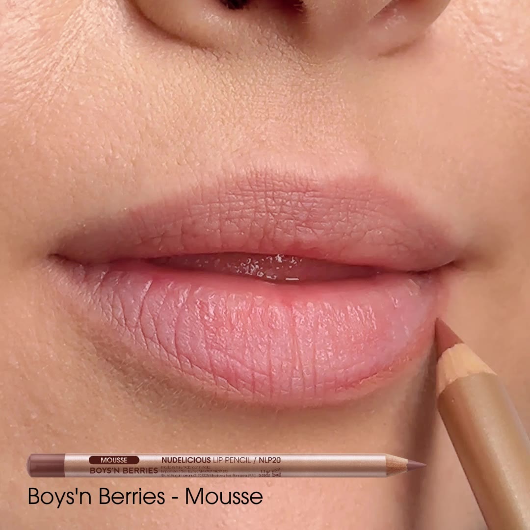Video Creion Buze Boys`n Berries Nudelicious Lip Pencil Mousse