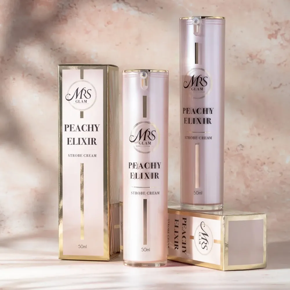 Iluminator Lichid BPerfect MRS Glam Peach Elixir Strobe Cream