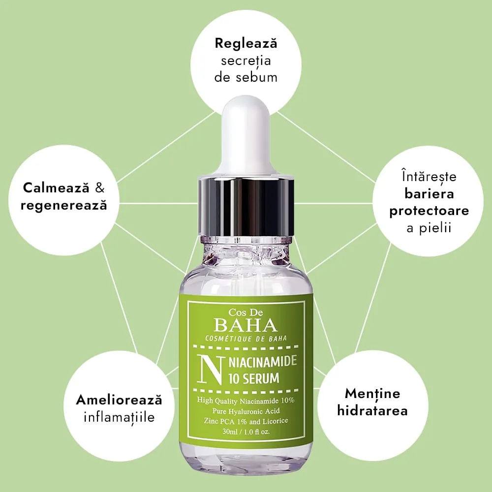 Ser cu Niacinamide 10% - Cos DE BAHA Niacinamide Serum N