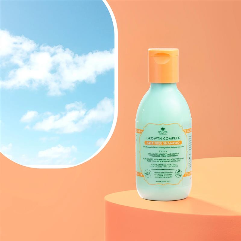 Sampon pentru cresterea parului Nature Spell Hair growth shampoo Tarvel Size