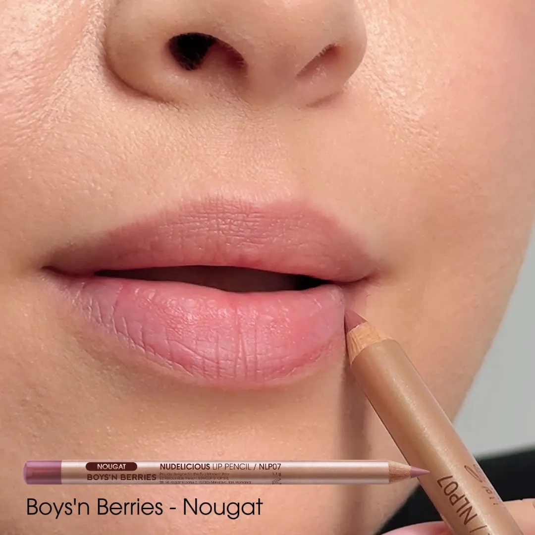 Videoclip Creion Buze Boys`n Berries Nudelicious Lip Pencil Nougat