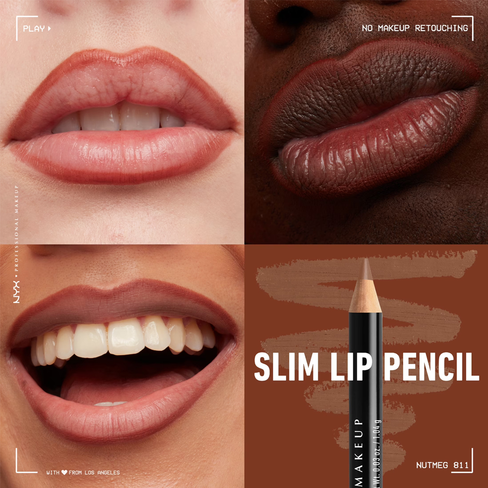 Creion buze NYX Professional Makeup Slim Lip Pencil Nutmeg