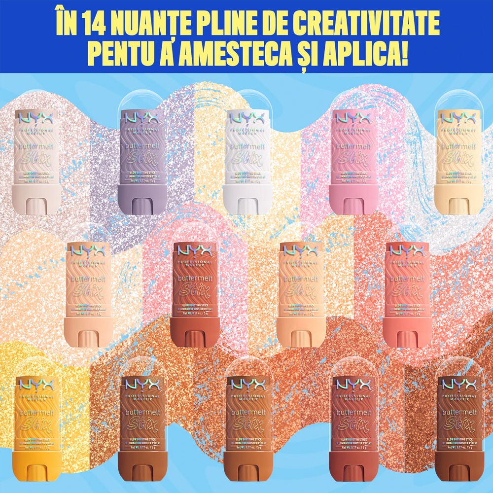 Baton iluminator NYX Professional Makeup Buttermelt Glaze Stix That`s So Melt