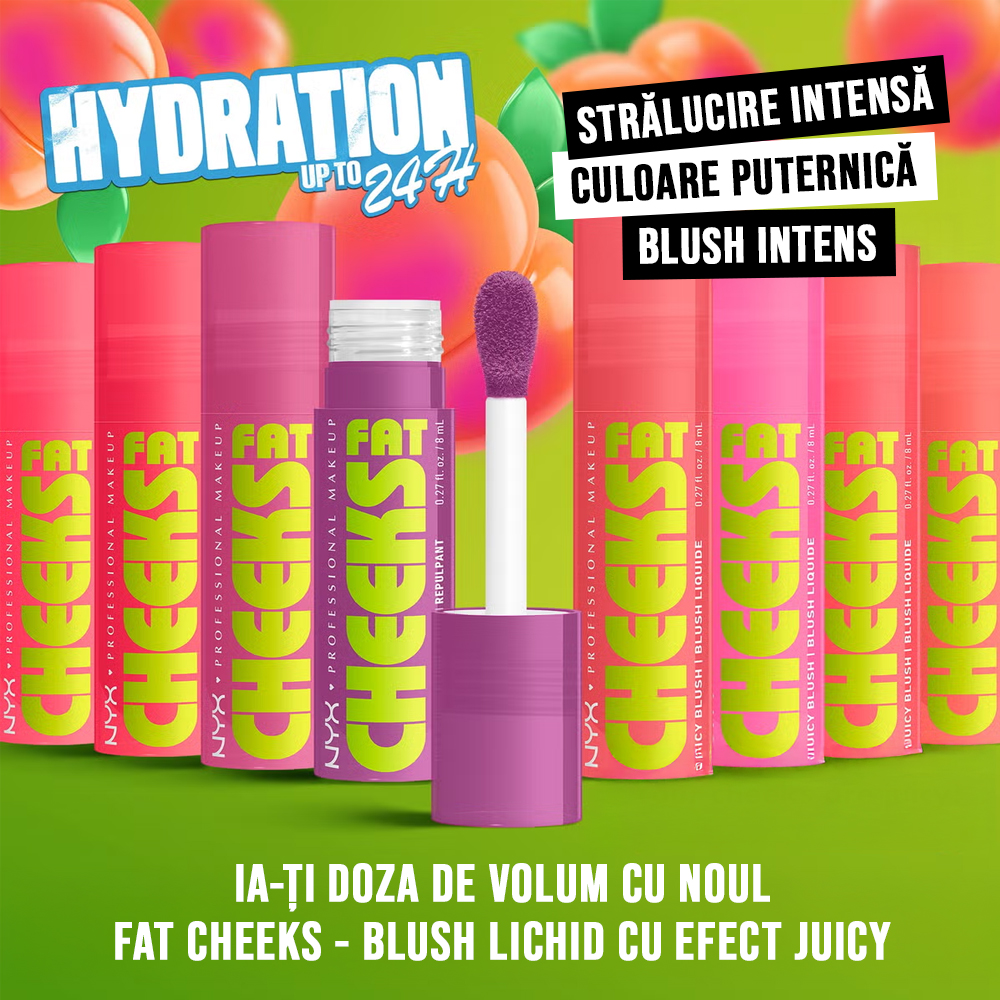 Fard de Obraz Lichid NYX Professional Makeup Fat Cheeks Juicy Liquid Blush