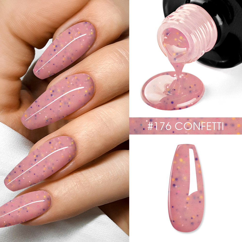 Oja Semipermanenta BO.NAIL Soakable Gel Polish #176 Confetti