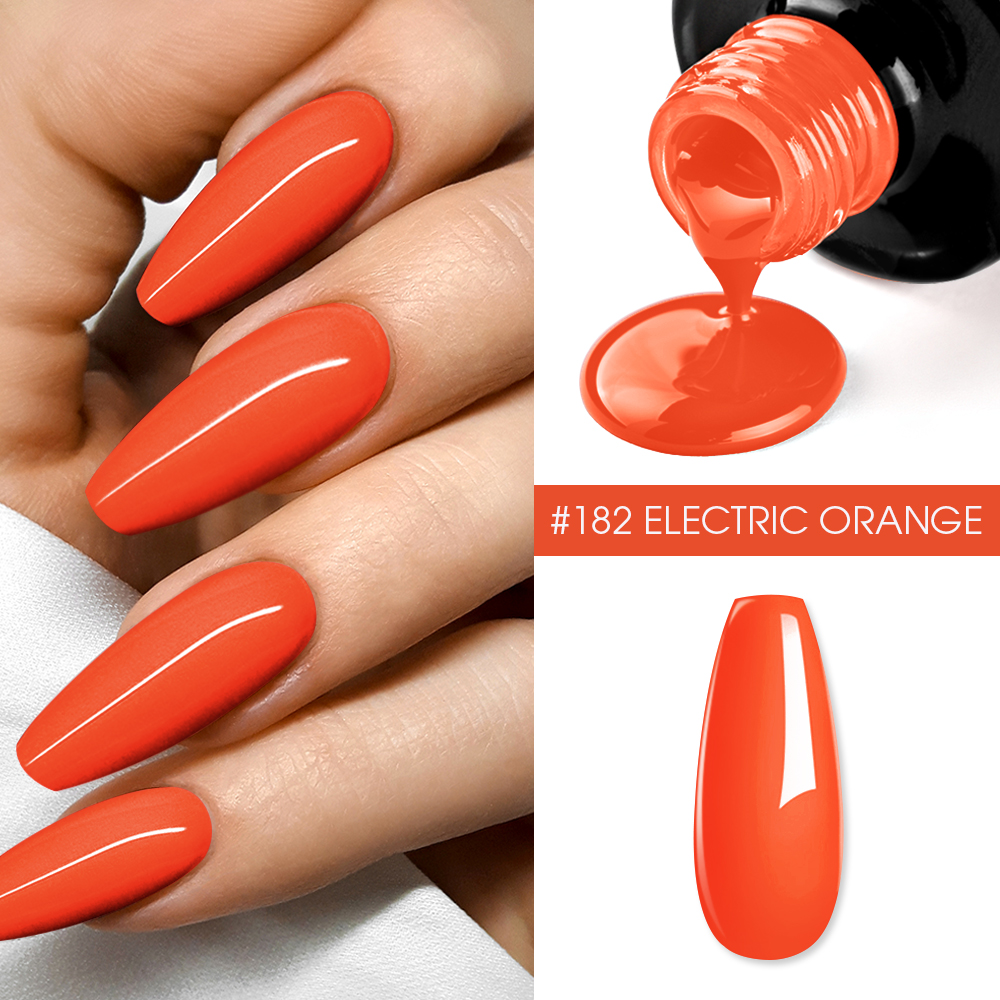 Oja Semipermanenta BO.NAIL Soakable Gel Polish #182 Electric Orange