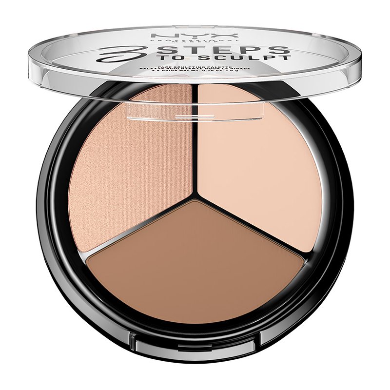 Paleta Conturare NYX Professional Makeup 3 Steps To Sculpt Fair