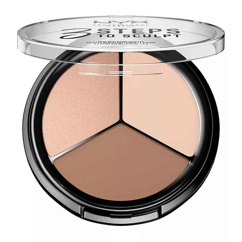 Paleta Conturare NYX Professional Makeup 3 Steps To Sculpt Fair