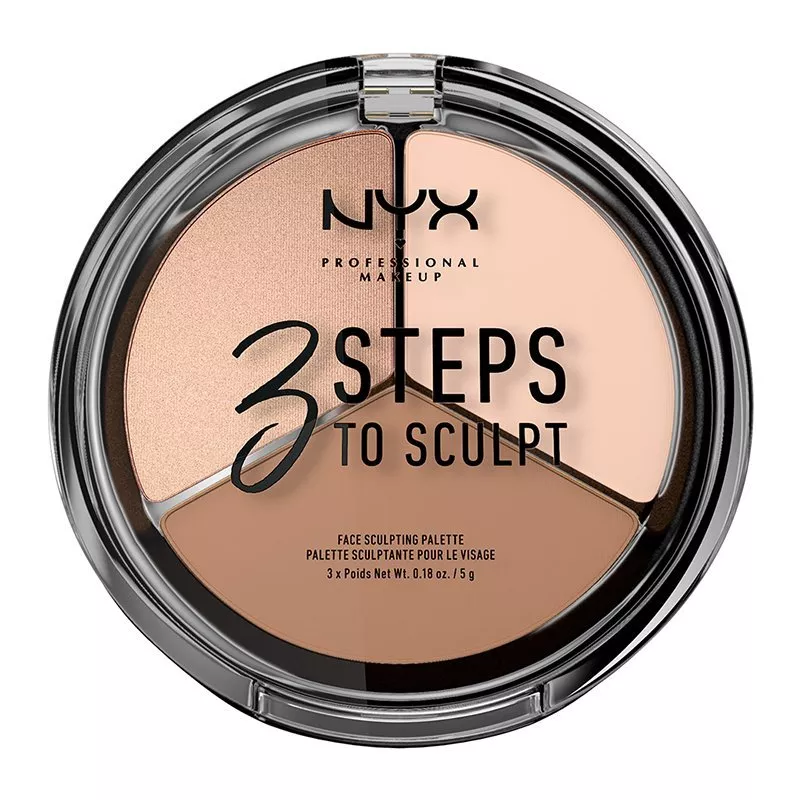 Paleta Conturare NYX Professional Makeup 3 Steps To Sculpt
