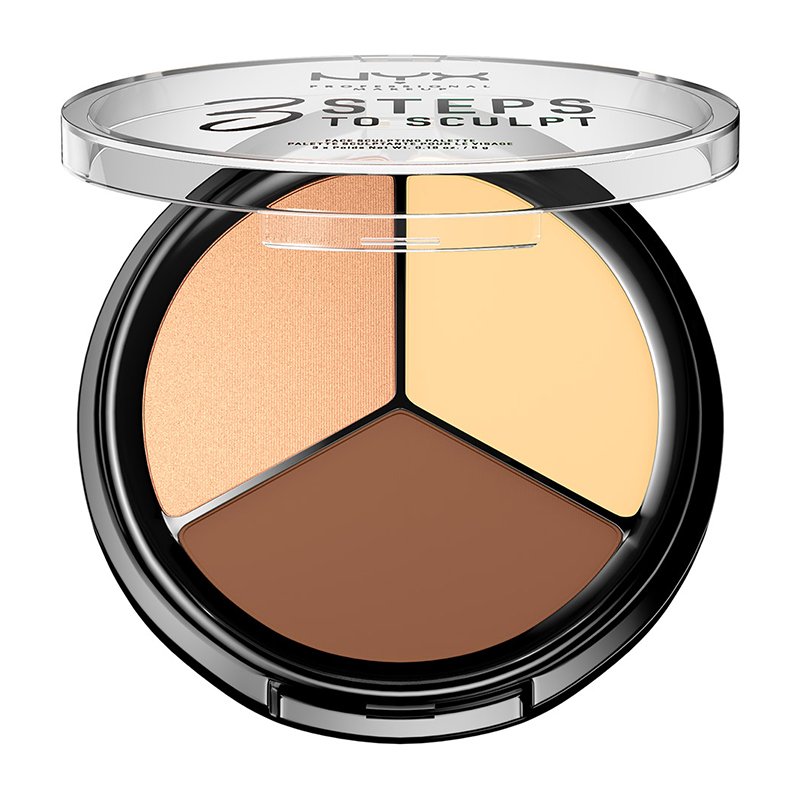 Paleta Conturare NYX Professional Makeup 3 Steps To Sculpt Light